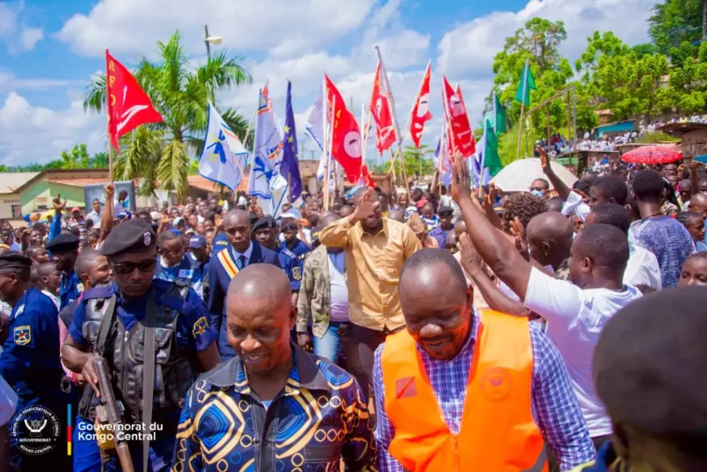 Kongo Central : Grâce Nkuanga Bilolo satisfait de l'état d'avancement des travaux du programme de 145 territoires 8 IMG 20230508 WA0111