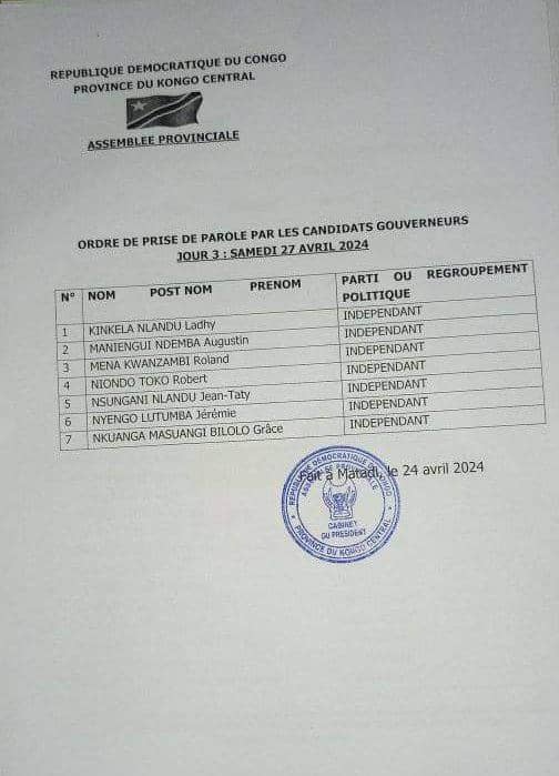 Kongo Central : début ce 25 avril de la campagne électorale pour les élections des sénateurs et gouverneurs 6 IMG 20240425 WA0131